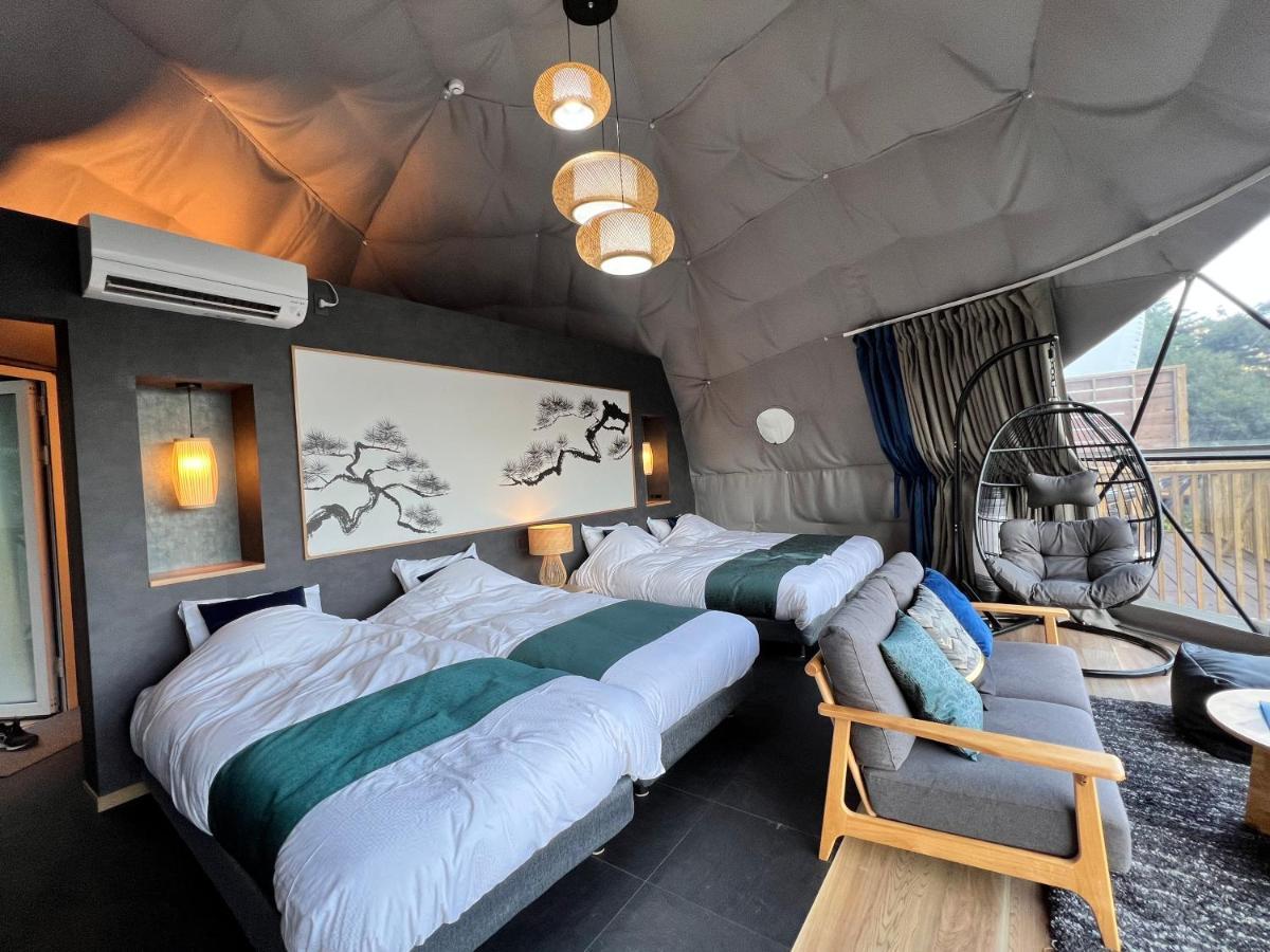 Hotel Mt.Fujiグランピングテラス　嶺乃華 Fujikawaguchiko Esterno foto
